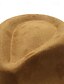 abordables Chapeaux Homme-Homme Chapeau de soleil Chapeau de cowboy Chapeau Fedora Trilby Noir Chameau Laineux Le style rétro Mode 18ème siècle État du Texas du quotidien Le thème de la fête Couleur unie / unie Ecran Solaire
