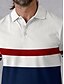 abordables Hauts-Homme T-shirt POLO Bleu de minuit Manche Courte Top Tenue de golf Vêtements Tenues Porter des vêtements