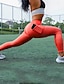 baratos Leggings e collants para ioga-Mulheres Calças de ioga Leggings de ioga Patchwork Bolsos Básico Compressão abdominal Butt Lift Cintura Alta Ioga Treino de Ginástica Pilates Leggings Cortadas Meia-calça Moderno Melancia Vermelho