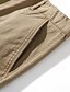 abordables Pantalons élite pour hommes-Homme Pantalon Jogger Pantalon carotte fuselé Avec Poches Couleur Unie Longueur complète Extérieur Vacances Soirée Vacances ancien KakiA Noir Micro-Élastique