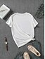 abordables T-shirts Femme-Femme T shirt Animal Lettre Moderne Décontractées Manche Courte Col Ras du Cou Hauts réguliers du quotidien Imprimer Noir Blanche Gris foncé Eté Bite Me
