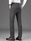 economico Sottile-Per uomo pantaloni della tuta Pantaloni di velluto a coste Pantaloni Chino Bottoni Tasche Tinta unica Comfort Formale Feste Ufficio Di tendenza Classico Nero Grigio scuro Media elasticità