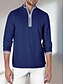 economico Cime-Per uomo POLO Blu marino Manica lunga Superiore Abbigliamento da golf Abbigliamento Abiti Abbigliamento