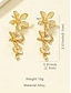 voordelige Damesoorbellen-Gouden oorbellen met bloemenmotief voor dames, lichtgewicht statement sieraden voor bruiloften, feesten en elegante gelegenheden