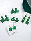 billige tilbehør-glitter shamrock drop øreringe – festlige st. Patrick's Day smykker til kvinder, letvægts dinglende design til festligheder og hverdagsbrug