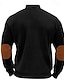 preiswerte Herrenjacken &amp; Herrenmäntel-Herren Leichte Jacke Sommerjacke Cordjacke übergangsjacke Urlaub Täglich Verschleißfest Tasche Frühling &amp; Herbst Farbblock Mode Klassisch Stehkragen Regulär Schwarz Weiß Marineblau Aprikose Kaffee