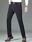 economico Sottile-Per uomo pantaloni della tuta Pantaloni di velluto a coste Pantaloni Chino Bottoni Tasche Tinta unica Comfort Formale Feste Ufficio Di tendenza Classico Nero Grigio scuro Media elasticità