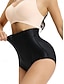 abordables ropa moldeadora-Mujer Fajas Panti Modelador MallaNightwearNailon Color sólido Negro Beige Primavera verano Otoño invierno