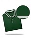 abordables Hauts-Homme T-shirt POLO Vert foncé Manche Courte Top Tenue de golf Vêtements Tenues Porter des vêtements