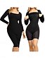 billige Shapewear-Dame Formet beklædning Formende trusser NetNightwearNylon Ensfarvet Sort Brun Forår sommer Efterår vinter