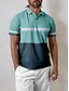 abordables Hauts-Homme T-shirt POLO Vert Manche Courte Top Tenue de golf Vêtements Tenues Porter des vêtements
