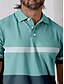 abordables Hauts-Homme T-shirt POLO Vert Manche Courte Top Tenue de golf Vêtements Tenues Porter des vêtements