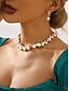 economico Collana da donna-elegante collana e orecchini con perle e zirconi cubici con accenti di zirconi cubici | perfetti per matrimoni e occasioni speciali