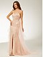 abordables Robes de bal de promo-Robes de bal en A robe élégante pour mariage à la plage robe de princesse invité de mariage 16 ans longue au sol sans manches en tulle avec décolleté cœur et sequins
