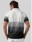 abordables Hauts-Homme T-shirt POLO Noir Manche Courte Top Tenue de golf Vêtements Tenues Porter des vêtements