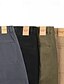 abordables Pantalons élite pour hommes-Homme Pantalon Jogger Pantalon carotte fuselé Avec Poches Couleur Unie Longueur complète Extérieur Vacances Soirée Vacances ancien KakiA Noir Micro-Élastique
