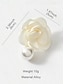 baratos Brinco Feminino-brincos de pino de flor femininos elegantes com gota de pérola falsa, estilo vintage para casamentos, festas e ocasiões formais