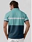 abordables Hauts-Homme T-shirt POLO Vert Manche Courte Top Tenue de golf Vêtements Tenues Porter des vêtements