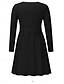 billige Strik kjoler-Dame Midikjole Sweater Kjole A Linje Kjole Elegant Stilfuld Afslappet Ferierejse Daglig Regulær Vanlig Uden ærmer V-hals Sort Grå Efterår Vinter