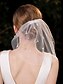 abordables Accesorios para el cabello de mujer-Velo de novia corto con adornos de perlas y cristales: elegante accesorio de boda vintage para novias, ideal para bodas y ceremonias.