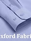 baratos camisas masculinas oxford-Homens Saia camisa de botão Camisa Oxford Cor Sólida / Simples Férias Casamento Branco Azul Roxo Cinzento Claro Manga Longa Aberto para a Lateral Todas as Estações Roupa Botão para baixo