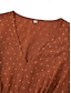 abordables Vestidos de fiesta-Mujer Vestido Midi Vestido informal Vestido de Columpio Vestido de una línea Elegante Básico Casual Vacaciones Diario Ajuste regular Plano Manga Corta Escote en Pico Verde Claro Rojo Verano Primavera