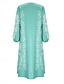 abordables Robes fleuries décontractées-Femme Robe Maxi Robe casual Robe Trapèze robe boheme mode Décontractées Vacances du quotidien Rendez-vous Ample Graphic manche longue Col V Rouge Bleu clair Printemps Automne