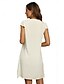 baratos Vestidos Estilo Boho-Dia dos Namorados Mulheres Normal Minivestido Vestidos Boho Chic Vestido A Line Vestido Boho Boêmia à moda Clássico Concha Ombro frio Férias Festa Diário Forma Assenta Geométrica Tecido Sem Manga