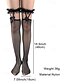 abordables Chaussettes pour femmes-bas résille sexy pour femme avec détails en dentelle et nœud – chaussettes hautes de style gothique pour cosplay, fêtes et tenues de lingerie