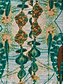 رخيصةأون فساتين-نسائي فستان طويل فساتين من القطن والكتان لباس غير رسمي فساتين بوهو شيك فستان تصميم تانك بوهيميا كاجوال بوهو عطلة مناسب للبس اليومي شاطئ فضفاض صالح هندسي بدون كم رقبة عالية مدورة أخضر الصيف