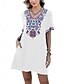 abordables Vestidos boho-día de San Valentín Mujer Normal Mini vestido Vestidos Boho Chic Vestido de una línea Vestido bohemio Bohemia Elegante Clásico Mangas al codo Vacaciones Fiesta Diario Moldeado al Cuerpo Geométrico