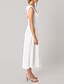 preiswerte Abschlusskleider-Damen Midikleid Abschlusskleid Freizeitkleid A Linie Kleid Sommerkleid Stilvoll Lässig Urlaub Täglich Date Normale Passform Einfach Ärmellos Rundausschnitt Schwarz Weiß Hellgrün Rosa Sommer