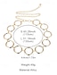 abordables Ceinture pour femme-ceinture circulaire en chaîne dorée pour femme – bijoux tendance pour la plage, les fêtes et les tenues d&#039;été
