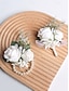 billige Damearmbånd-elegant hvit rose håndledd corsage og boutonniere sett - kunstig blomstertilbehør for bryllup, brudepiker og formelle arrangementer