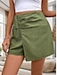ieftine Pantaloni scurti fierbinți-Pentru femei chinez Skort Pantaloni scurți Fluture Modă Șic Stradă Scurt Talie Înaltă Simplu Confortabil Απαλό Comfortabil Micro-elastic În aer liber Stradă Trifoi Vară Fit regulat