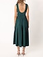 preiswerte Abschlusskleider-Damen Midikleid Abschlusskleid Freizeitkleid A Linie Kleid Sommerkleid Stilvoll Lässig Urlaub Täglich Date Normale Passform Einfach Ärmellos Rundausschnitt Schwarz Weiß Hellgrün Rosa Sommer