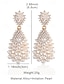 abordables Boucle d&amp;#39;oreille pour femme-Boucles d&#039;oreilles pendantes élégantes en fausses perles et strass – style vintage, plaquées or, parfaites pour les mariages et les occasions formelles