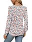 voordelige Vrouwen Werk Tops-Dames Overhemd Blouse Effen Kleur Basic Casual Lange mouw Strakke ronde hals Normale tops Dagelijks Met ruches Zwart Wit Blozend Roze Wijn blauw Zomer Lente