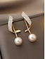 abordables Boucle d&amp;#39;oreille pour femme-Boucles d&#039;oreilles élégantes en perles plaquées or avec détails en cristal – boucles d&#039;oreilles pendantes élégantes pour femmes, parfaites pour les mariages, les soirées et les occasions formelles