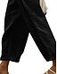 economico Pantaloni a gamba dritta-Per donna Pantaloni della tuta Chino Di tendenza Streetwear Alla caviglia Vita alta Liscio Pizzo Tasche Cinturino elastico comodo Morbido Comodo Media elasticità Esterno Strada Nero Bianco Cachi