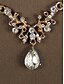 preiswerte Haarschmuck für Damen-funkelndes Diamant-Tiara-Kronen- und Halsketten-Set – vergoldeter Brautschmuck mit Ohrringen, perfekt für Hochzeiten, Festzüge und besondere Anlässe