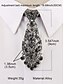 abordables Cravates et nœuds papillon pour hommes-cravate courte en métal doré pour homme – accessoire formel orné de strass pour mariages, hôtes et événements spéciaux
