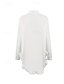 abordables Robe Simple-Femme Mini robe robe blanche Robe casual mode Classique Décontractées Travail du quotidien Rendez-vous Standard manche longue Col de Chemise Blanche Printemps Automne