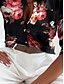 voordelige Dames grafische tops-Dames Overhemd Blouse Bloemig Geometrisch Stijlvol Casual Lange mouw Overhemdkraag Normale tops Dagelijks Knop Afdrukken Zwart blauw Groen Zomer Lente
