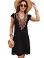 tanie Sukienki boho-Walentynki Damskie Normalny Sukienka mini Sukienki w stylu boho Sukienka A line Sukienka Boho Bohema Elegancki Klasyczny Krótki kimonowy Zimne ramię Urlop Impreza Codzienny Dopasowana Geometryczny