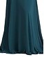 preiswerte Brautjungfernkleider-A-Linie Brautjungfernkleid V-Ausschnitt Kurzarm Elegant Bodenlang Chiffon mit Schlitz vorne