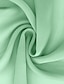 billige GRØN-Grøn Chiffon A-Linie Aftenkjole Elegant Bryllup Gæst Kjole Formelt Gulvlængde Lange Ærmer V Uden Slids