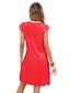 baratos Vestidos Estilo Boho-Dia dos Namorados Mulheres Normal Minivestido Vestidos Boho Chic Vestido A Line Vestido Boho Boêmia à moda Clássico Concha Ombro frio Férias Festa Diário Forma Assenta Geométrica Tecido Sem Manga