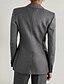 billige Mammas buksedresser-Buksedress 3 Deler Sett Mor til bruden Tuxedo Bryllupsgjest Elegant Blazer Revers Ankellengde Reddot Lang Erme med Lommer