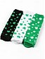 voordelige Accessoires voor dames-St. Patrick&#039;s Day groene en wit gestreepte kniekousen en vingerloze handschoenen set met klavertje vier-motief, feestelijke accessoires voor vrouwen, perfect voor feestdagen en kostuumfeesten